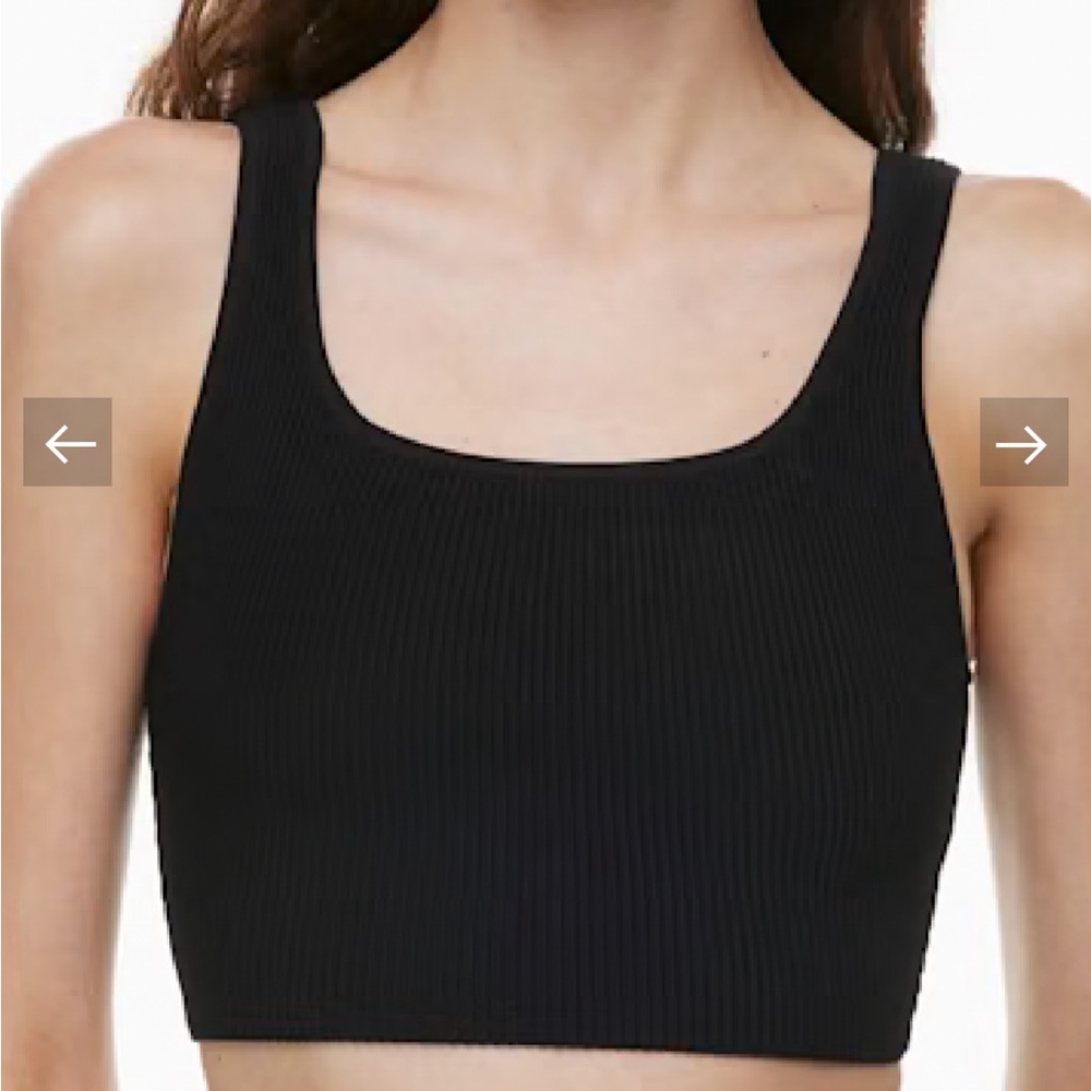 Babaton Sculpt Knit Black Tank Top